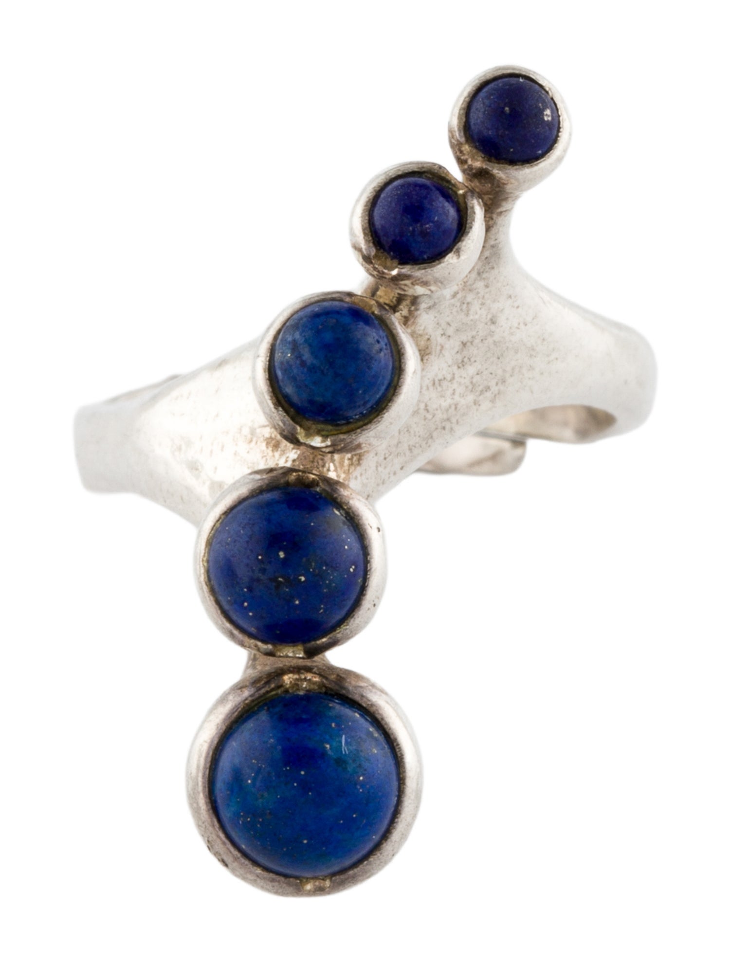 Ring Lapis Lazuli Sculptural Cocktail Ring
